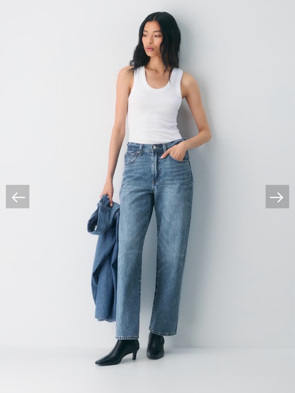 Denim Forum The '90s Marlo Hi-Rise Baggy Jean Womens 29 2024 Aritzia